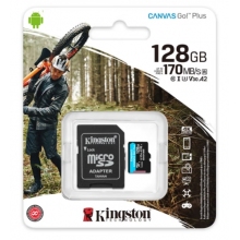 金士頓（Kingston）128GB TF（MicroSD）存儲(chǔ)卡 行車記錄儀 手機(jī)內(nèi)存卡 U3 V30 A2 4K 讀速170MB/s兼容手機(jī)平板無(wú)人機(jī)